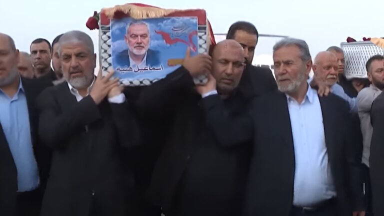 Funeral Held in Doha for Slain Hamas Official Ismail Haniyeh