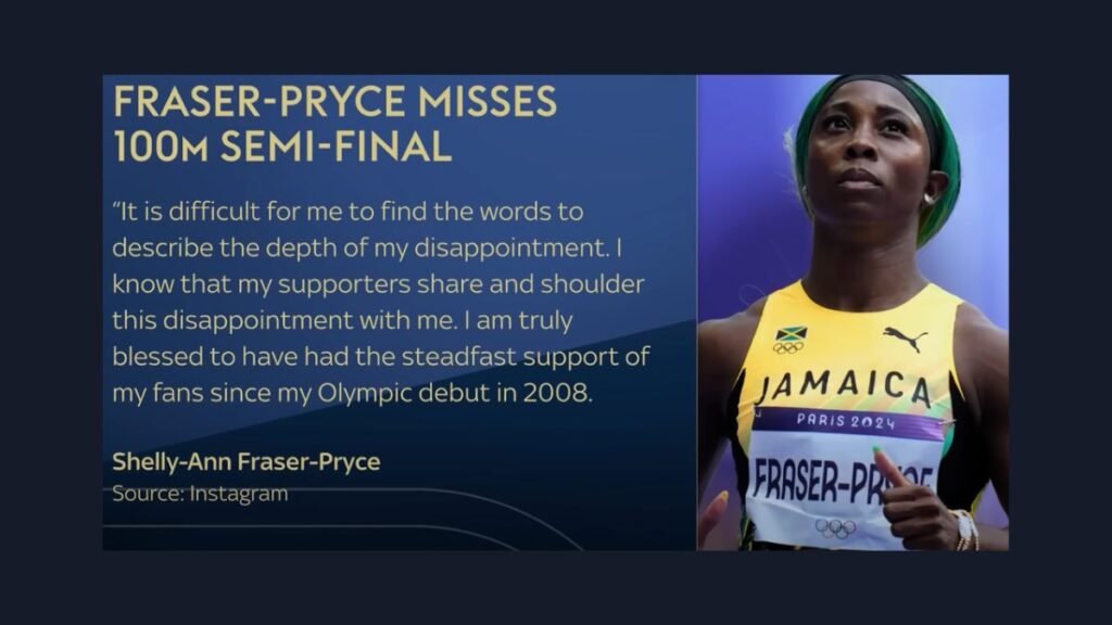 Shelly-Ann Fraser-Pryce Misses Olympic Semi-Finals Amid Controversy